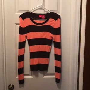 Mossimo Sweater Brown/Coral Sz XL
